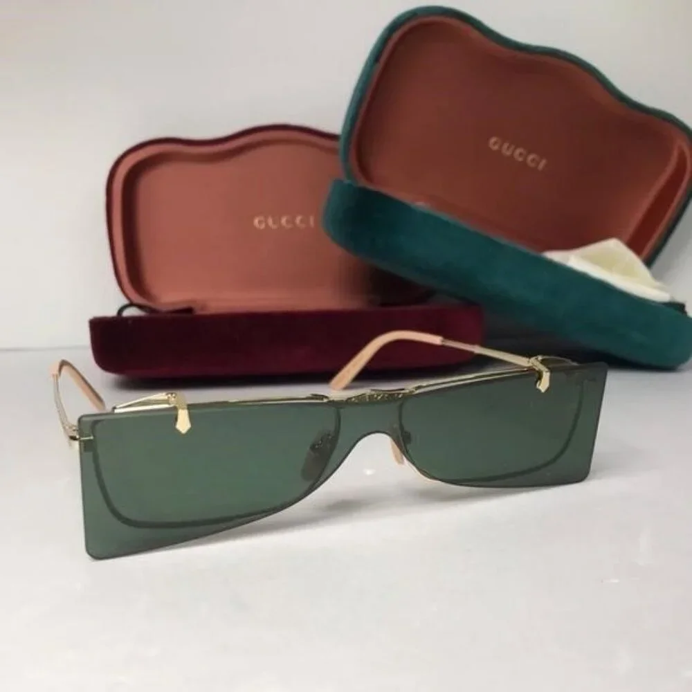 💯 Original GUCCI FLIPPING Rectangular Sunglasses / EYEGLASSES GG0363S 001